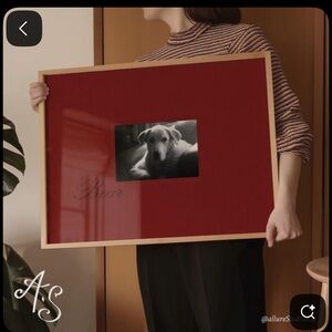 Colorful Tote Bag with Red Handles